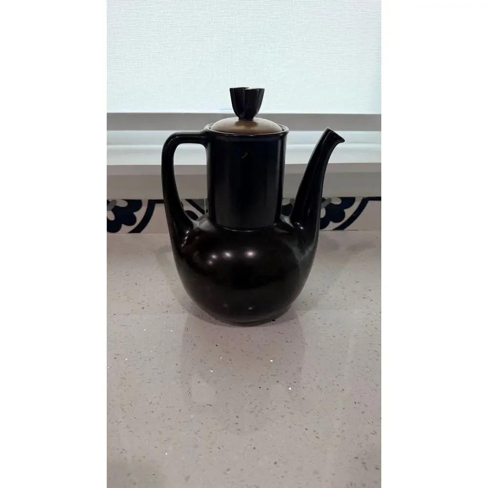 Vintage Mikasa Dunes PL800 Teapot Made in Japan Mid Century Modern Stoneware